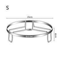 Stainless Steel round Steamer Pan Rack Multifunctional Stackable Kitchen Pot Rack for Healthy Cooking