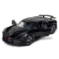 1:32 LA Voiture Noire Alloy Diecast Cars Model Toys with 5 Doors Opened Pull Back Sound Light Sport Vehicles Toy for Boys Gifts