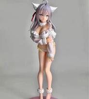 New Tenitol Alisa White Fox Anime Figure Pvc Model Beautiful Girl Statue Desktop Decoration Anime Peripheral Ornament