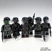 SWAT special forces mutant zombie particle building block villain halloween zombie toy bag