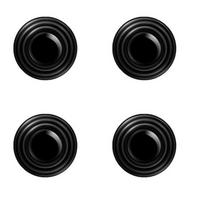 Insulation Silicone Pad Car Door Stickers Buffer Gasket Anti-collision Shock Stickers Absorber juoda