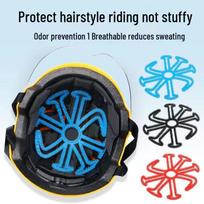 Universal Silicone Helmet Liner Pad: Anti-pressure, Fluffy Styling, Ventilated, Breathable, Heat-Resistant. One Size