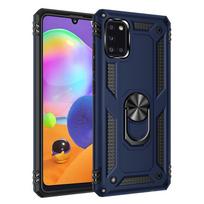 Anti Shock Case For Samsung Galaxy A8 A6 A9 A7 Plus 2018 ShockProof Magnet Case Stand Cover For Samsung A750 A530 Shell A7 2018 (A750) tamsiai mėlyna spalva