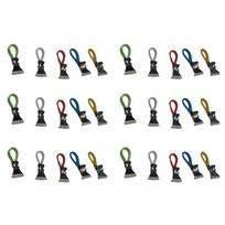 30 Pieces Towel Clips Not Easy to Deform Durable Thicken Hanging Kitchen Clips Smooth Rustproof Towel Loops Anti Slip Hook Clamp black