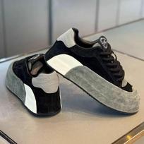 European station men's shoes autumn tide brand versatile Internet celebrity explosion sports and leisure men's inner height-increasing thick-soled 39 juoda pilka spalva