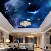 Planet Space Zenith Mural 3d Living Room Restaurant Ceiling Photo Wallpaper 200 cm(W) x 140 cm(H)