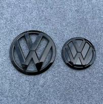 VW Volkswagen Jetta MK5 Golf For VW T5 T6 Automobilio Variklio Dangčio Priekinių Grotelių Emblema Galinio Bagazines Dangcio Logotipo Apdaila For Volkswagen Transp Glossy Black