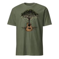 Acoustic Guitar Tree Shirt Tree of Life Funny Guitarist T-Shirt Size S-3XL Gift 3XL black
