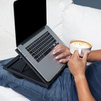 Folding Laptop Desk Stand for Bed & Office - Black