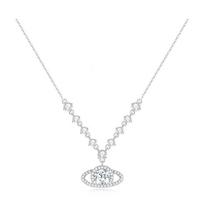 Barbie crystal necklace [Explosive Diamond Luxury Limited Edition]  Sparkling Blue Tears Sparkling Saturn Pendant Exquisite Planet TX2601010 mėlyna