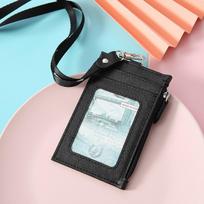 Coin Purse Card Badge Holder Neck Lanyard ID Card Holder Fashion Student Card Bag  Office Supplies juoda