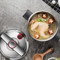 Kangbakh DSZ22 6L Dual-Gear Stainless Steel Pressure Cooker