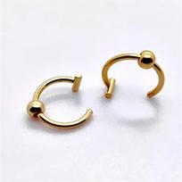 2Pcs 18G 316L Stainless Steel Fake Lip Rings Clip On Septum Nose Ring Non Piercing Body Jewelry for Women Men 18G-1.0mm-8mm