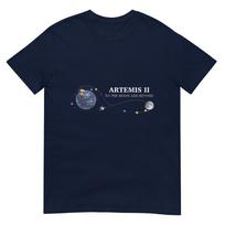 Artemis 2 Route Map Sls Rocket Launch Mission To The Moon TShirt S