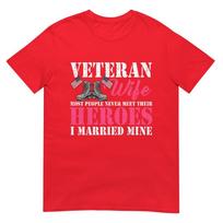 Veteran Wife Married Mine Proud Military Husband Veteran Day TShirt S