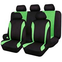 Elastingo audinio automobilio sėdynės užvalkalas - Universalus prigludimas 2-piece (Single Seat) žalia