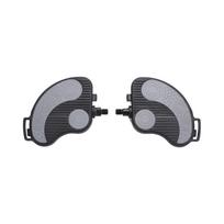 Exercise Bike Pedal Leg Training Fitness Device Footboard Bike Fixed Gear Spin Pedals with Toe Clips Strap Easy to Use