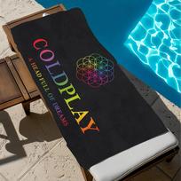 R-Rock C-Coldplay Band Towel Pool Beach Towel Portable Quick Fast Dry Sand Outdoor Travel Swim Blanket Thin  Mat Bath Towel 50x100cm(20x40in)