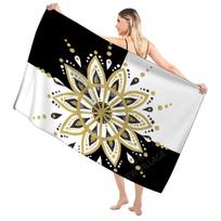 Mandala Bathroom Bath Towels For Adults Sauna Vintage Beach Towel Gym Towel Set Large Hotel Woman Shower Quick Drying Microfiber 35x73cm