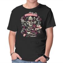 Unisex Crew Neck T-Shirt Many Faces Of The Phantom Graphic Short Sleeve Casual Tee L