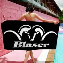 Blaser Logo Microfiber Blanket Quick Drying Beach Towels Oversized Printing Super Absorbent Pool Towel Blanket Cotton 30x30cm