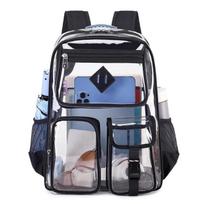 New spot hot-selling transparent backpack pvc backpack outdoor fitness sports visual backpack 30*39*10 juoda