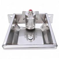 Cattle and Sheep Water Dispenser Thickened Stainless Steel Automatic Dog Feeder Trough Bowl gray