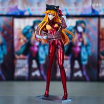 Neon Genesis Evangelion Asuka Cat Ear Anime Figure PVC Collectible Statue Desktop Decoration Model Gift For Anime Lovers Otaku no box