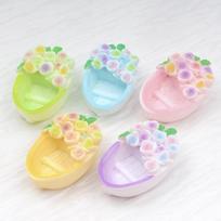 10PCS Dollhouse Flower Boat Series Miniature Flat Back Resin Cabochons Hairpin Scrapbooking DIY Home Decor Craft Accessories 10pcs