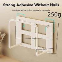 1Pc Practical Metal Router Holder Wall Mount Space-Saving Set-Top Box Storage Rack Multi-Use WiFi Storage Bracket Living Room
