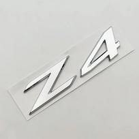 3D ABS Chromo Juodas Logotipas Z4 Emblema Raidės Pavadinimo Plokštelė Lipdukas Automobilio Bagažinės Ženklelis BMW Z4 E85 E89 Priedai white