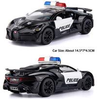 1:32 Scale Tank 300 DIVO POLICE Car Model Toys Metal Diecast Miniature Vehicle Sound Light Doors Opened Pull Back for Boys Gifts