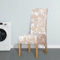 Spausdintas kėdės užvalkalas Didelis elastingumas Xl dydžio ilga nugara Europos sėdynės užvalkalas Gražus patogus kėdės užvalkalas Viešbučio vakarėlis XL Size