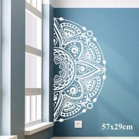 Mandala In Half Wall Sticker for a Chic Look DIY Waterproof High Quality