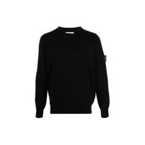 Stone Island Įprasto kirpimo megztinis su logotipu Juodas Vyriški viršutiniai drabužiai 8015540B2-A0029 XL