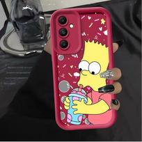 Phone Cover Case for Samsung Galaxy A56 A32 A35 A52 A54 A73 A21s A55 A25 A26 A36 A24 A22 Cartoon The Simpsons Bart Galaxy A22 4G