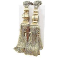 2pcs Lantern Single Hanging Ball Tassels Curtains Buckle Sling Binding