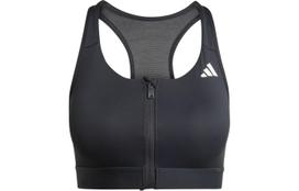 Adidas Powerreact Medium Support Zip Bra Sports Underwear Women's Black IX4939 SAB