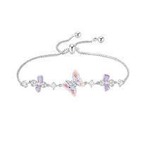 Barbie Bracelet [Ziqi Donglai Good Luck Limited Edition]  Crystal Butterfly Light Luxury Exquisite Wrist Couple Confession Ba2512027 balta