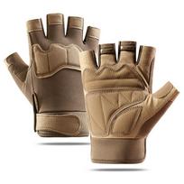 Wear-Resistant Racing Gloves Vintage Half Finger Gloves Motorcycle Gloves  Outdoor Sport XL žalia
