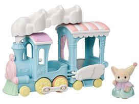 Sylvanian Families Amusement Park Attraction Cloud Parade Train ST Mark Certified Ages Toy Dollhouse Sylvanian Families Epoch EPOCH [Fluffy Set] KO-73