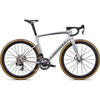 S-Works Tarmac SL9 plento dviratis | SRAM Red AXS | Satin Silver Dust - Gloss Chrome