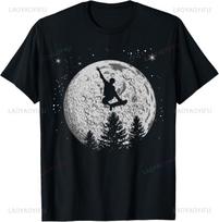 Skater Skateboarder Skateboard Moon Skateboarding Gift Tshirt Unisex Summer Streetwear Tops Print On Deunisexd Camisas Streetwear S