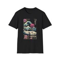 180SX JDM Drift Car T-Shirt Great Wave Japan Style Sakura Street Tee M