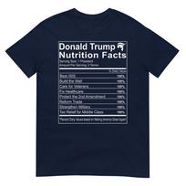 Donald Trump Nutrition Facts Make America Great TShirt Small S