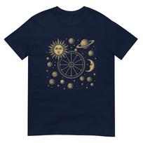 Celestial Sun Moon Planet Star Wheel TShirt S