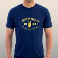 Scumbag College T-shirt. Young Ones Rik Mayall Tee.  University Challenge XL