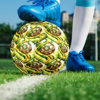 1pc Brazilian Football Celebration Foot-Friendly, Anti-Slip and Wear-Resistant, High Elasticity, size 5 Indoor/Outdoor Universal Soccer Ball/Football Size 5