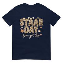 Staar Day You Got This Teacher Student Testing Bow Leopard Tshirt S