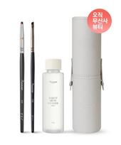 Detail Eyeliner & Eyeshadow Brush Special Set (315+722_Diagonal Brush+Mini Cleanser+Slim Case)